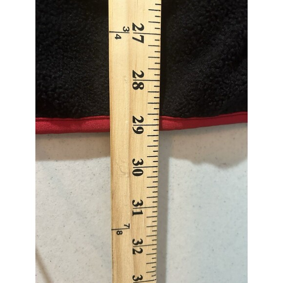 Bob Mackie Wearable Art Full Zip Jacket Womens M Embroidered Red Black Fleece - Picture 9 of 9